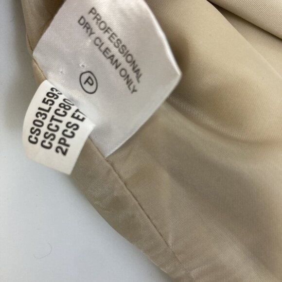 Chicos 2 Linen Blend Blazer Womens Large 12 Button Lined Lightweight Jacket Suit - Picture 10 of 13